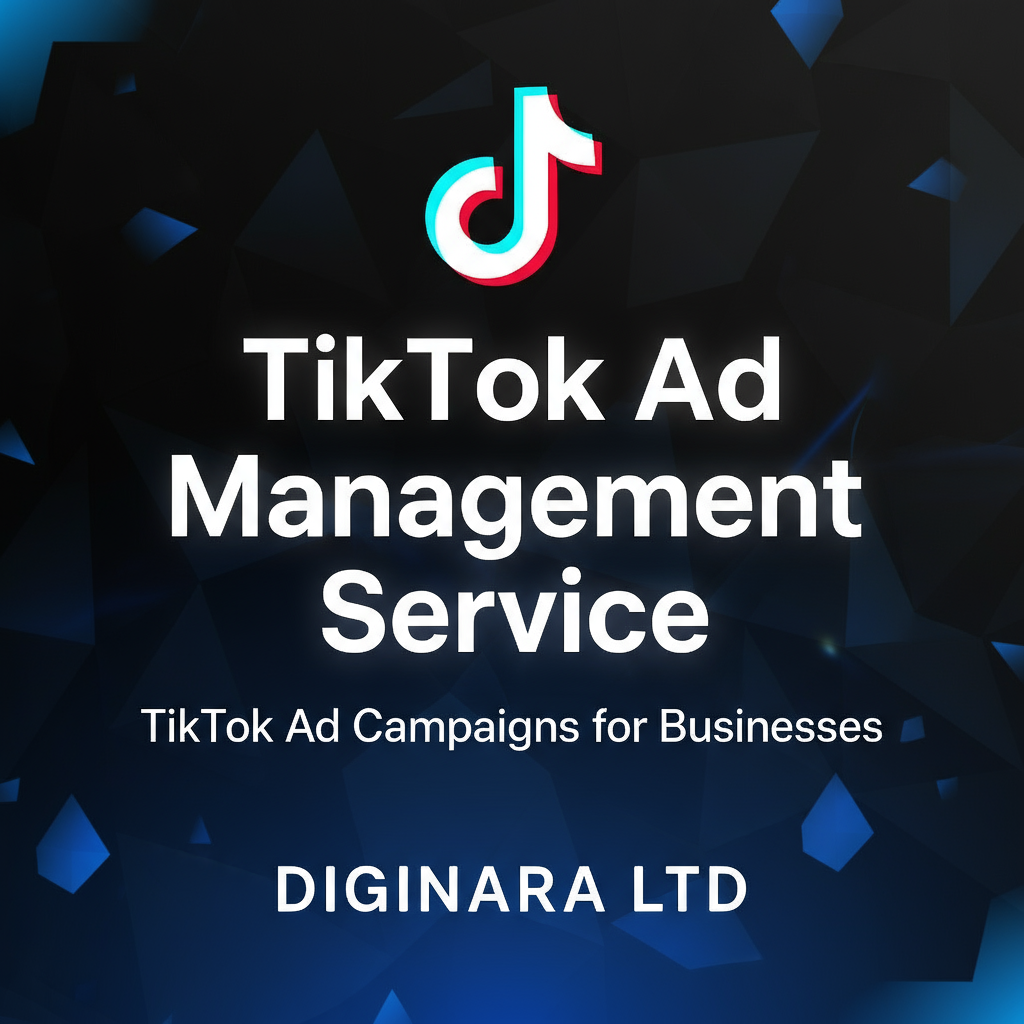 Innovative TikTok Ad Management Service with Blue and Sky Black Theme