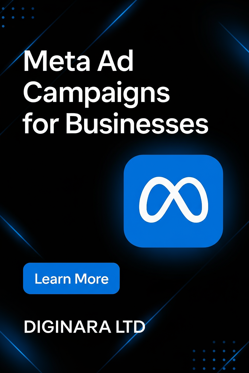 Meta Ad Campaigns with Black and Sky Blue Theme
